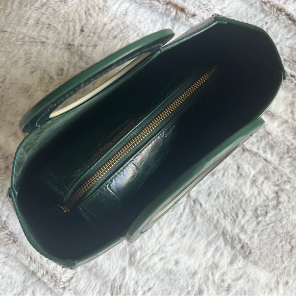 STAUD croc dark green Frida Bag - Picture 10 of 10